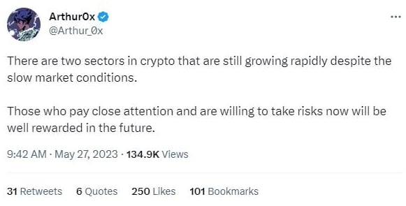 Arthur Cheong's crypto review and prediction