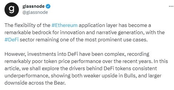 DeFi Glassnode market analysis