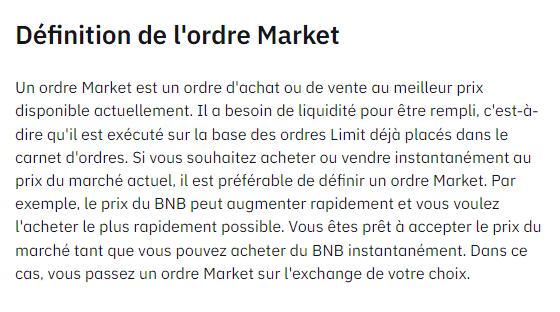 market order
