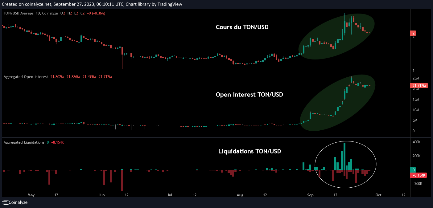 Open Interest & Liquidations TON/USD