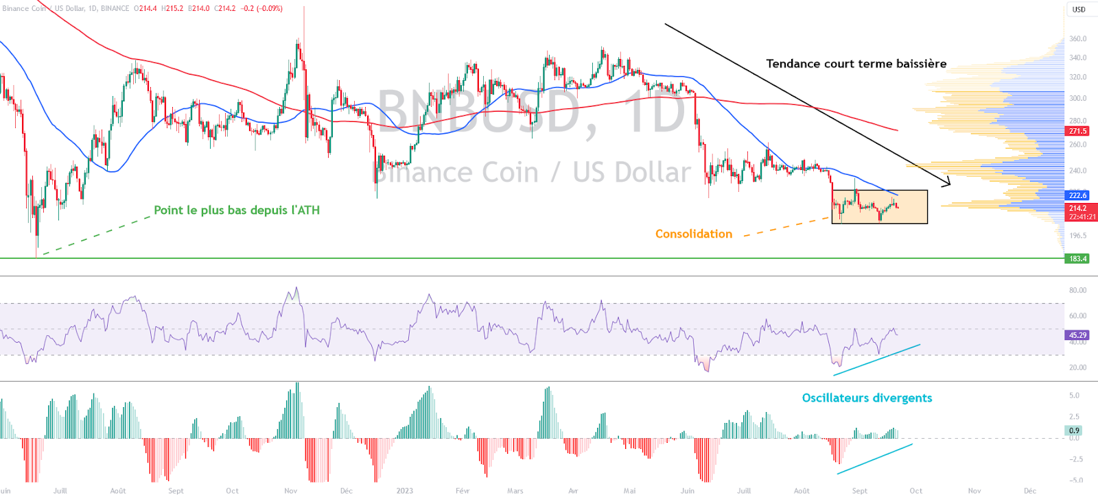 BNB/USD Daily Time Frame Chart – Binance Crypto