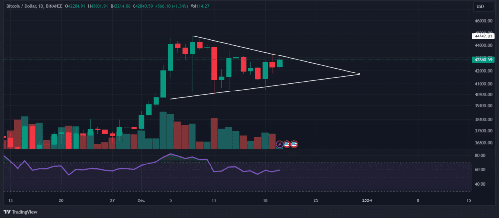 Bitcoin - BTC D1 chart