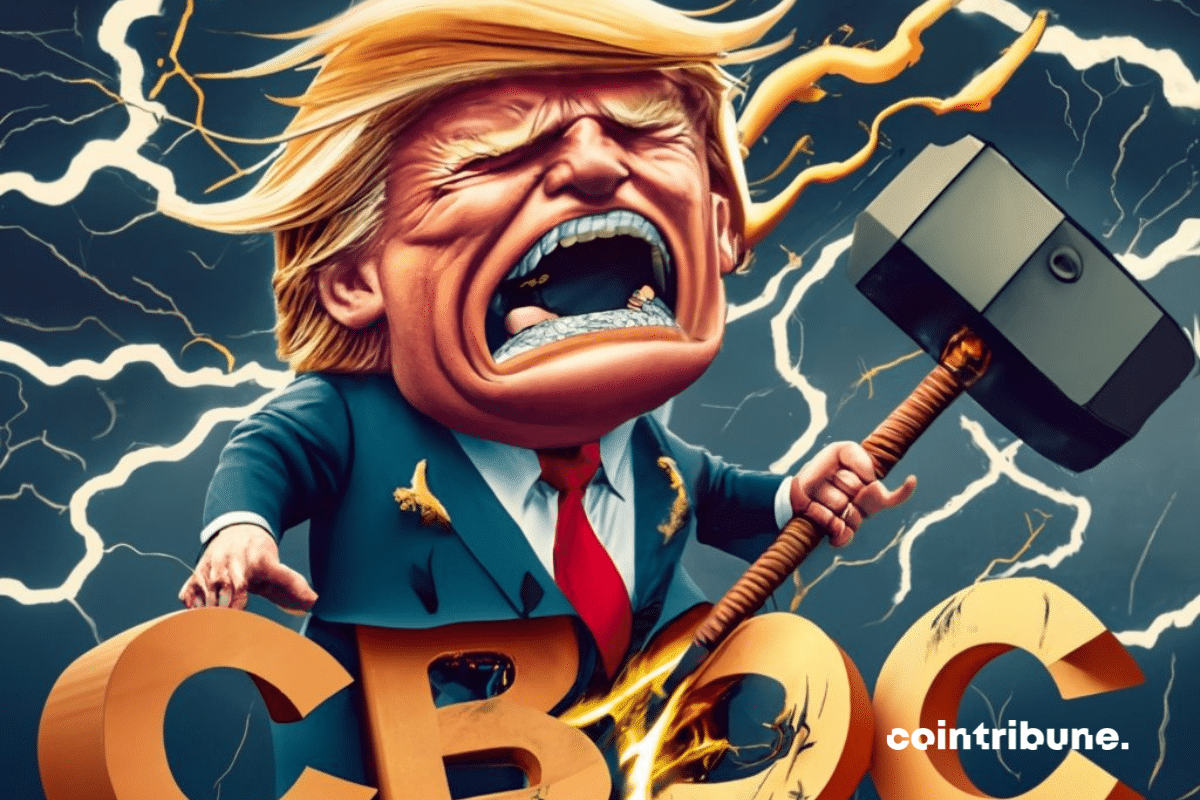 A crypto nugget?  “I will never authorize the creation of a CBDC,” says Donald Trump