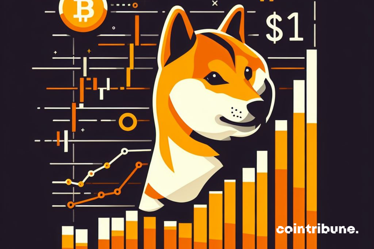 Crypto: Dogecoin at $1 in the coming weeks, the bold bet of a crypto analyst