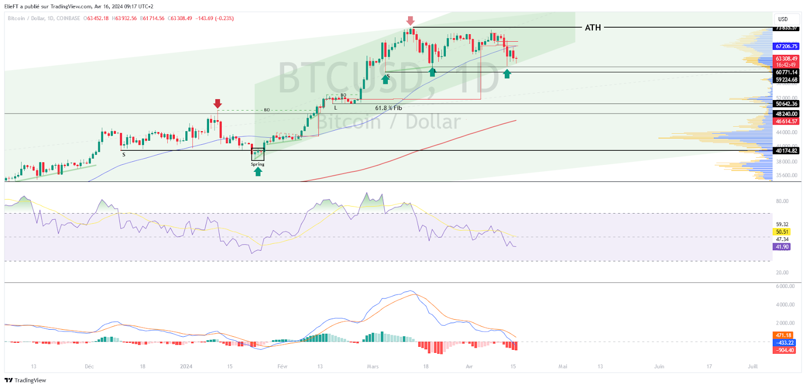 BTCUSD Daily Chart