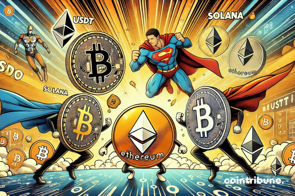 Crypto: USDT beats Bitcoin, Ethereum, Solana…