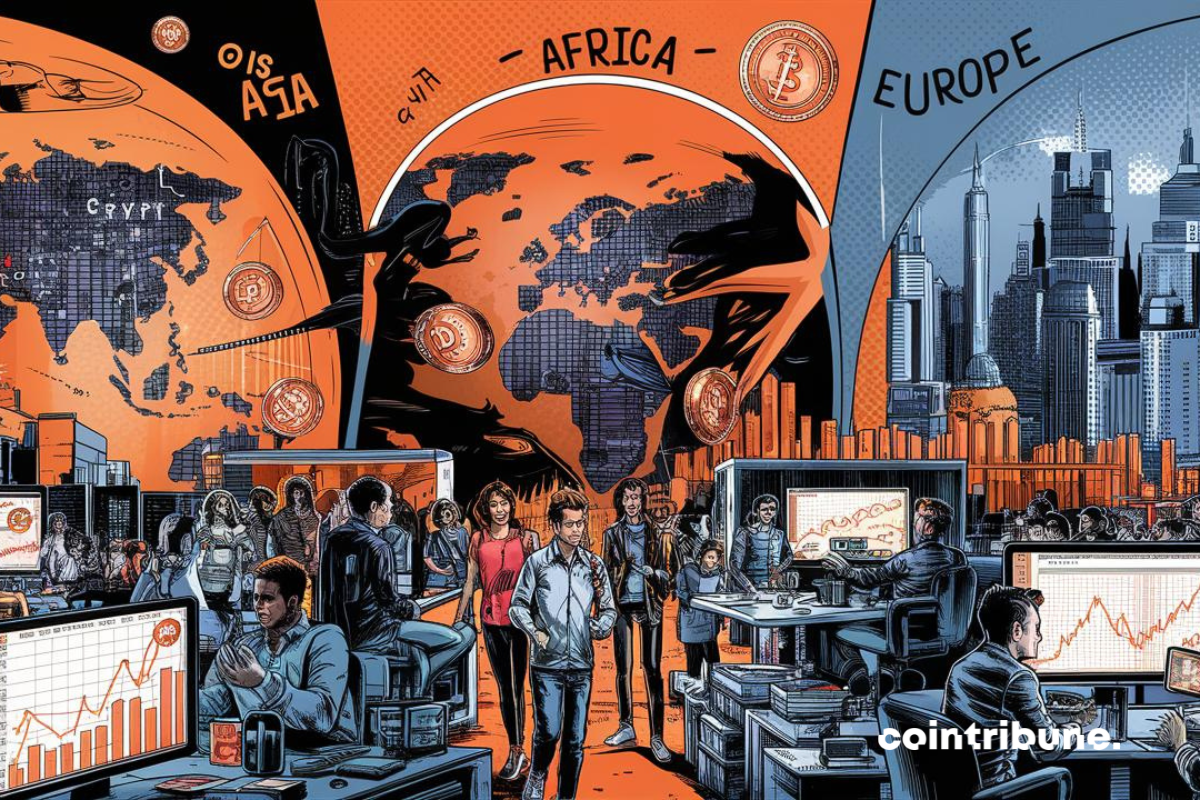 Crypto: Startups in Asia and Africa surpass the US in terms of share!