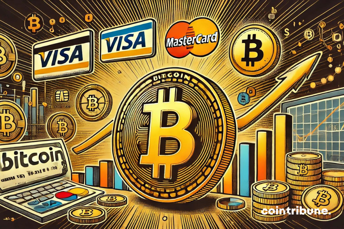 Bitcoin dethrones Visa and Mastercard in transaction volume!