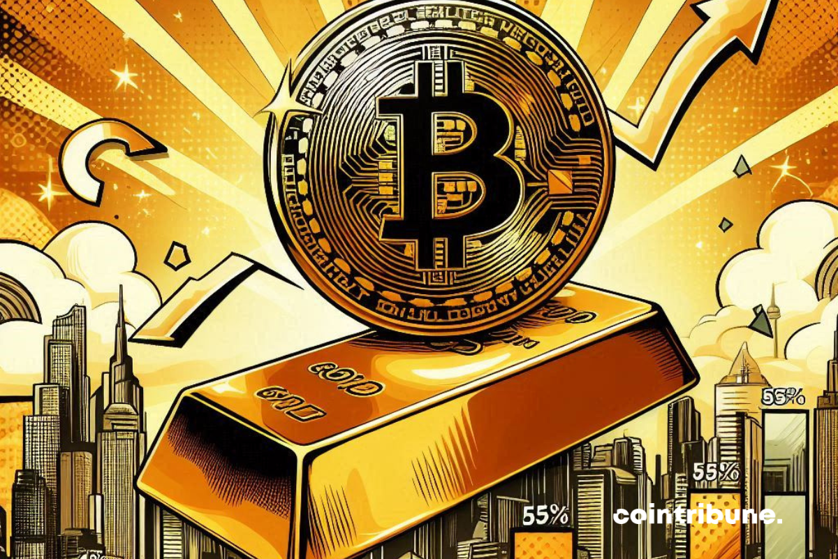 Bitcoin Outperforms Gold 55% vs. 5%