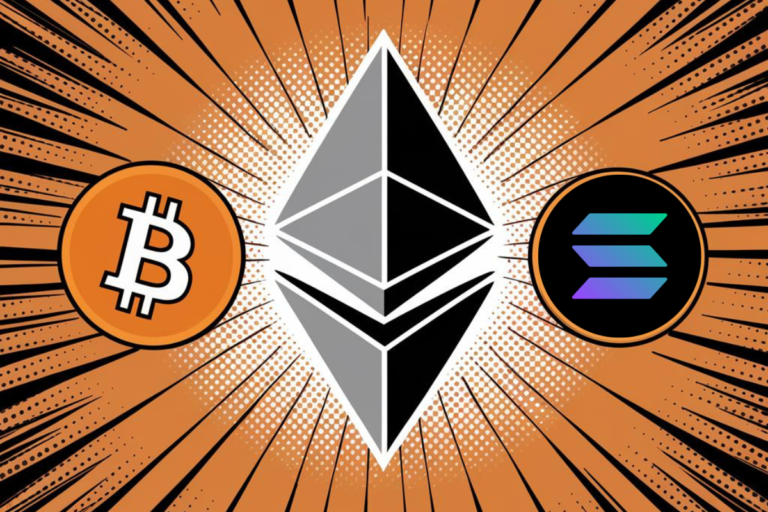 Ether losing ground to Bitcoin and Solana