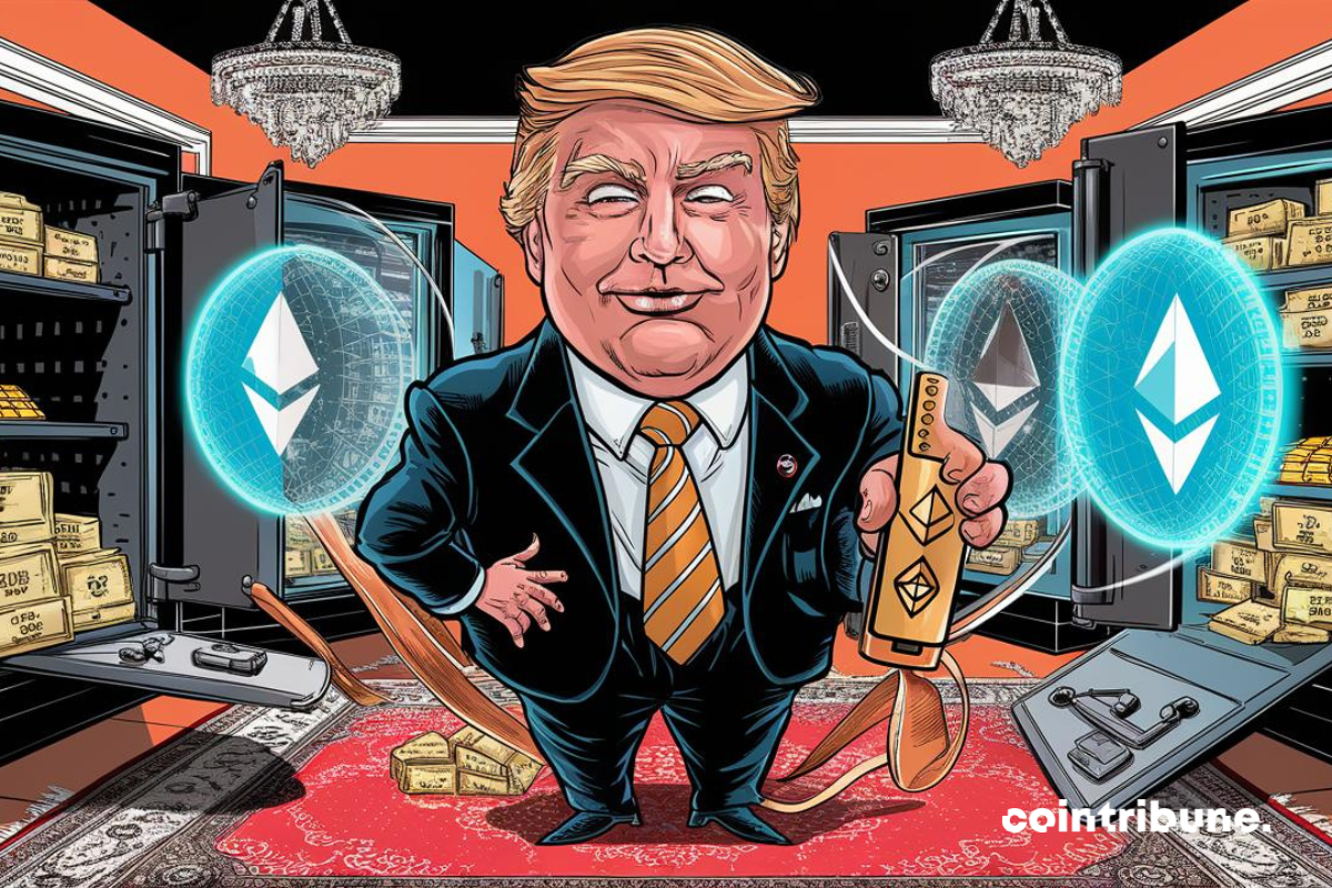 Trump hides a crypto fortune: $1.29 million in Ethereum!