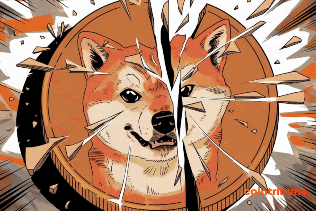 Illustration of Shiba Inu in crisis