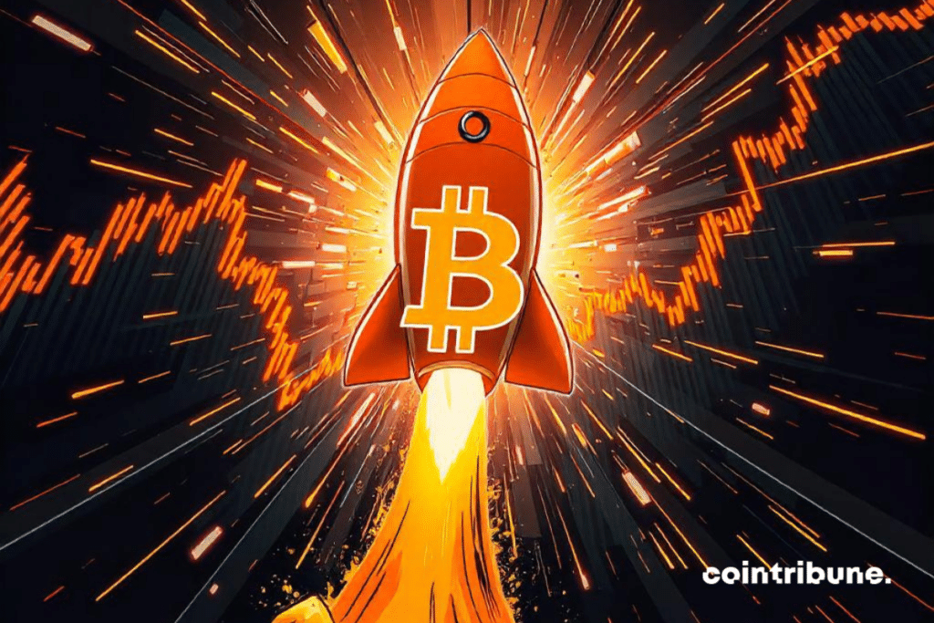 Bitcoin rocket rises