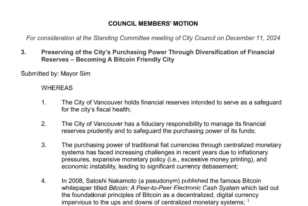 MUNICIPAL-BITCOIN-VANCOUVER REPORT