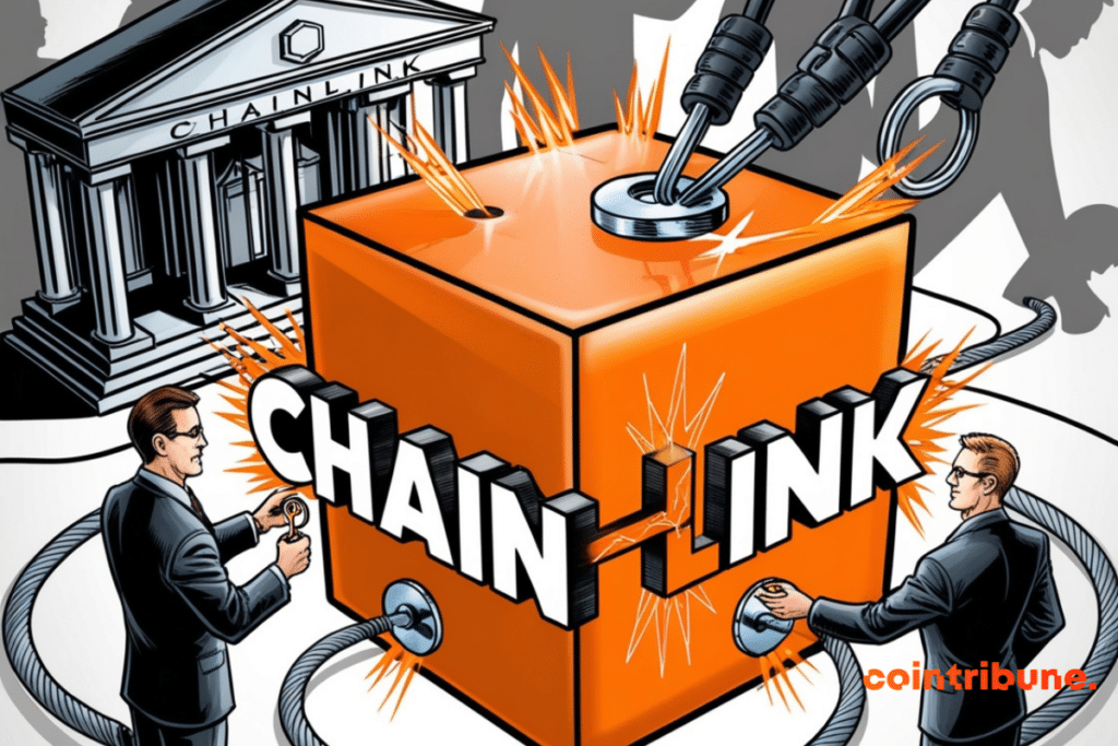 Illustration of the rise of Chainlink