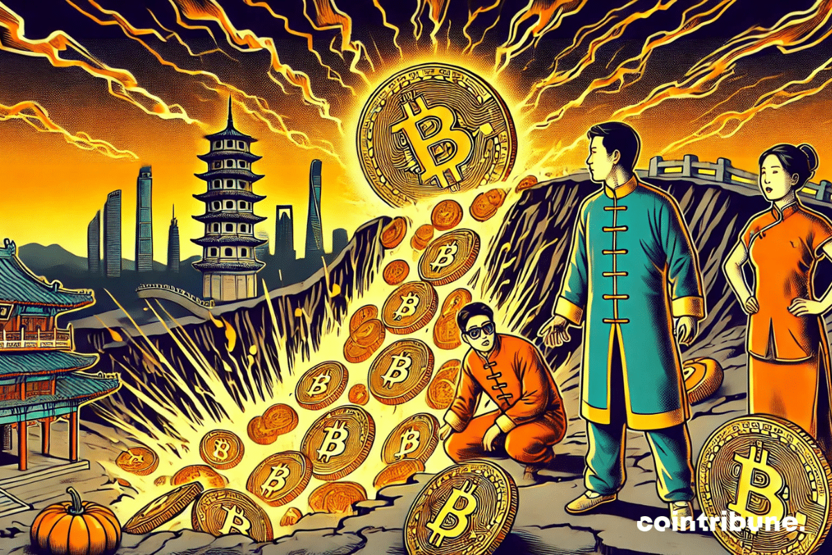 China destabilizes the cryptos market with a record sale of bitcoin