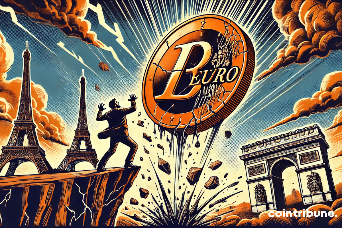 The French economy contracts while the political crisis intensifies