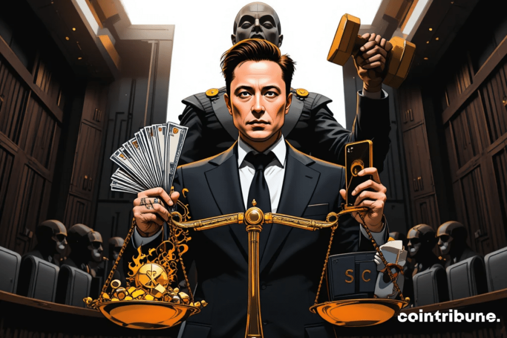 Photo depicting Elon Musk's market manipulation and the SEC lawsuit