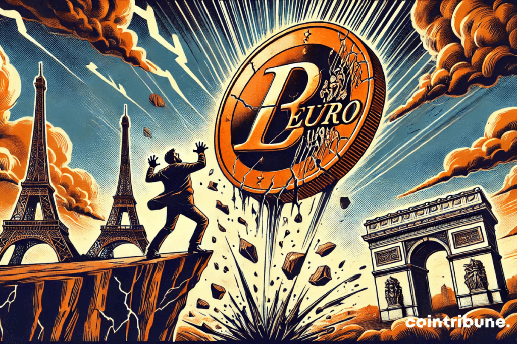 A violent storm strikes the Eiffel Tower and the Euro Zone Clever