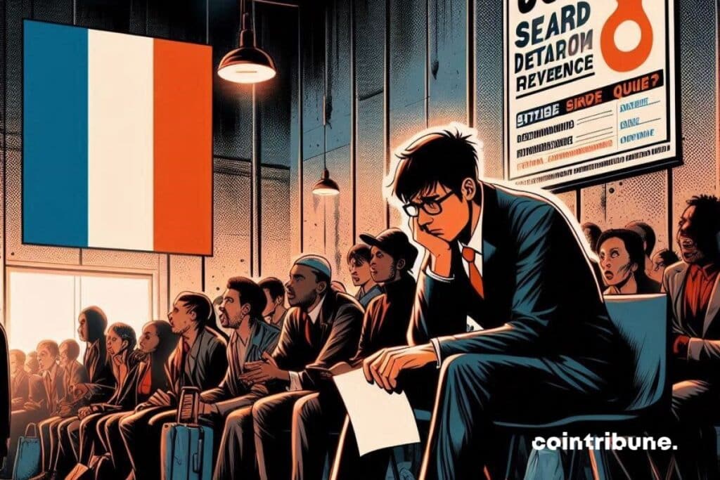 Many young people are looking for a job in France