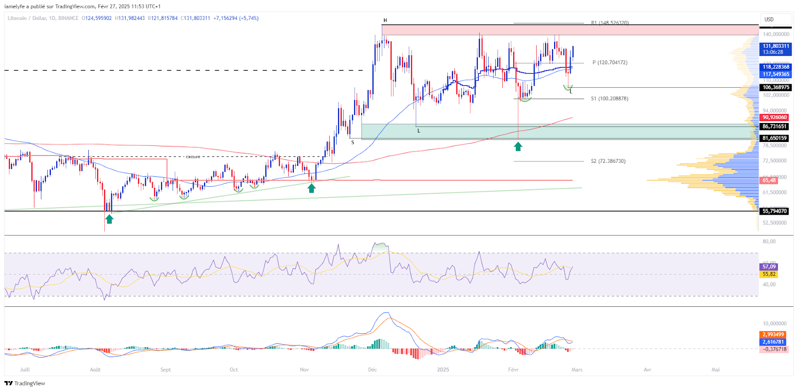 Ltcusd graphic in day laborers