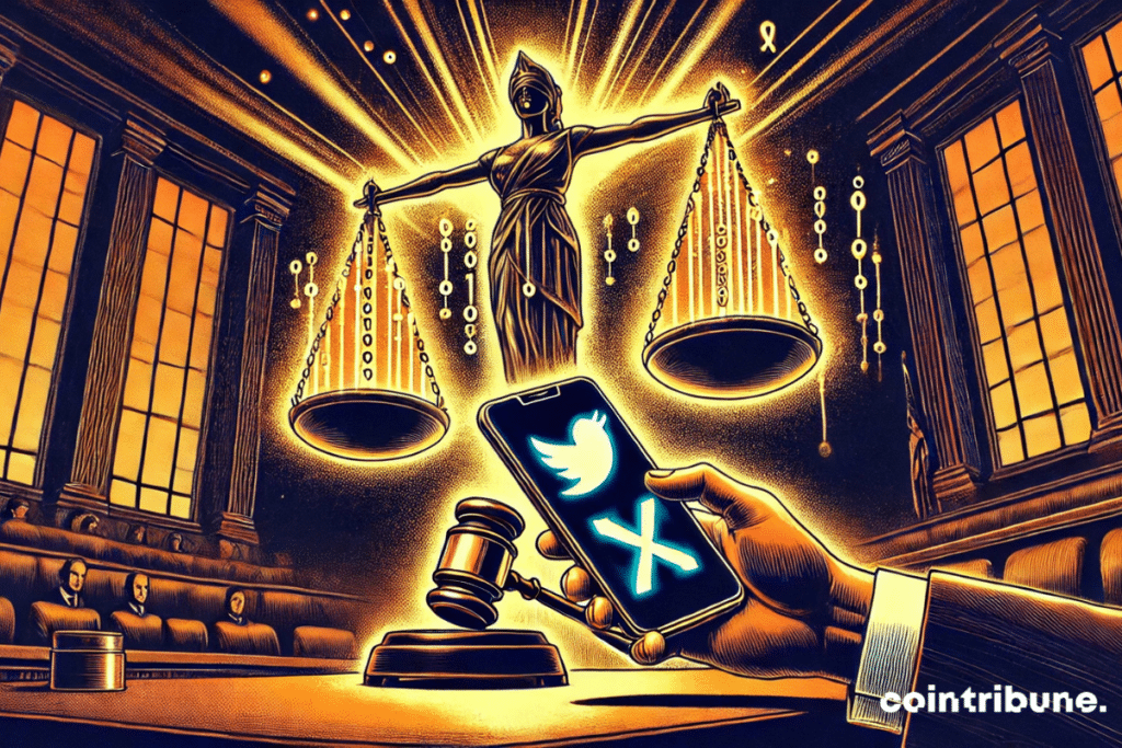 X of Elon Musk presented to the court