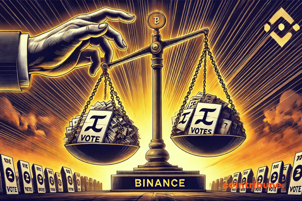 Libra containing pi coin ballots manipulated by a binance hand