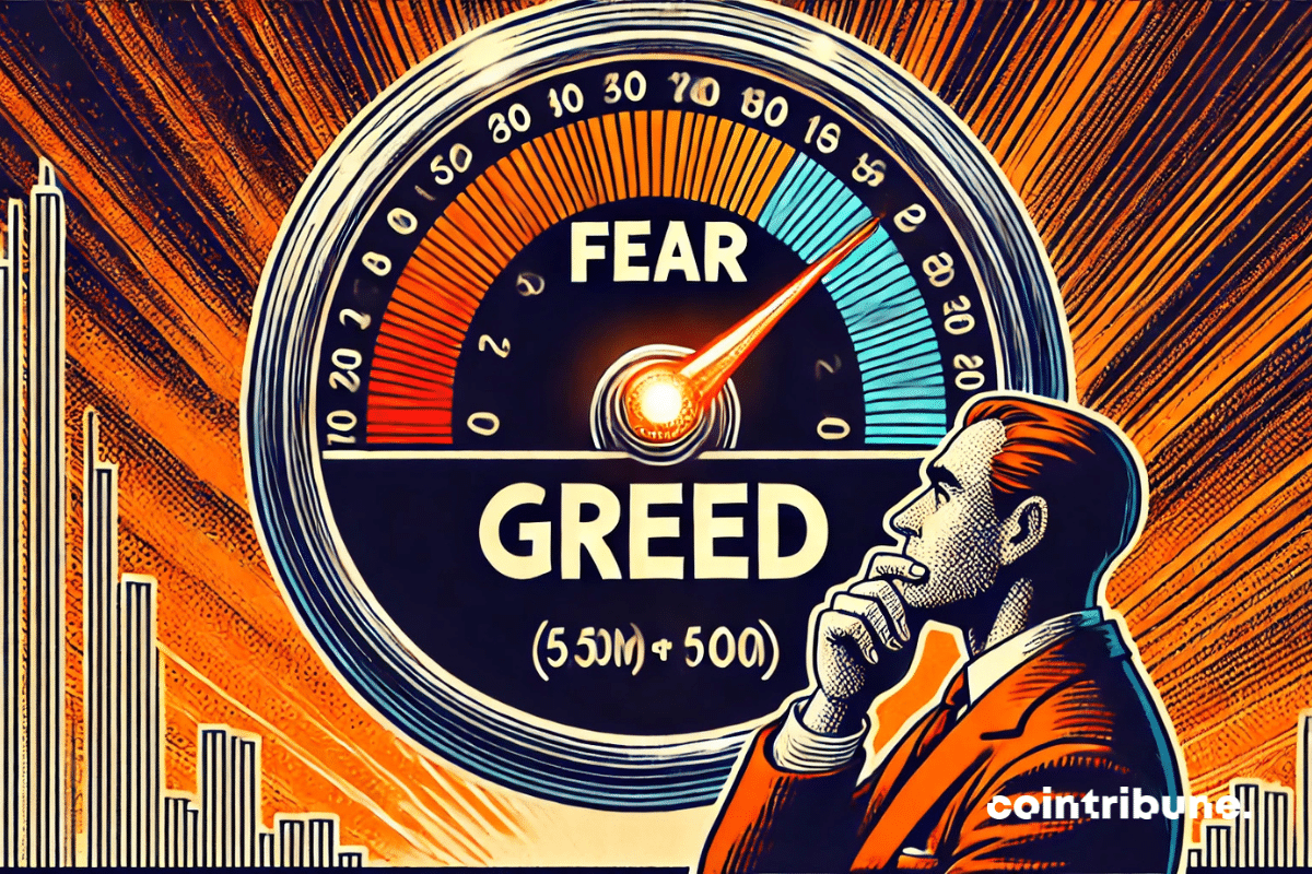 The index of fear and greed Bitcoin goes into moderate zone