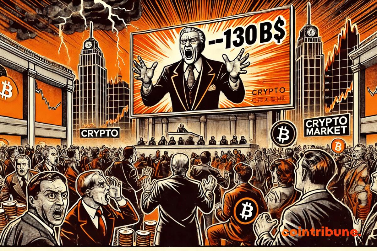 Trump panics markets: crypto industry loses 130 billion in a few days
