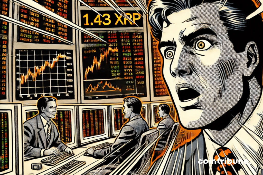 The trading room and crypto traders in reaction