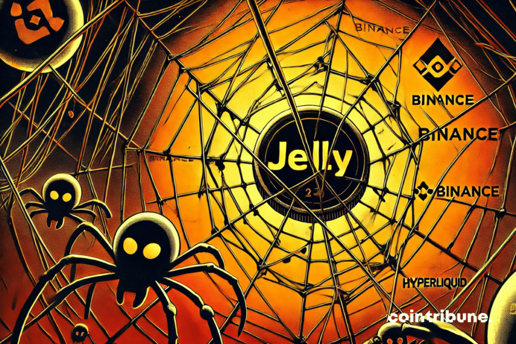 Spider web in which Binance and Hyperliquid are located