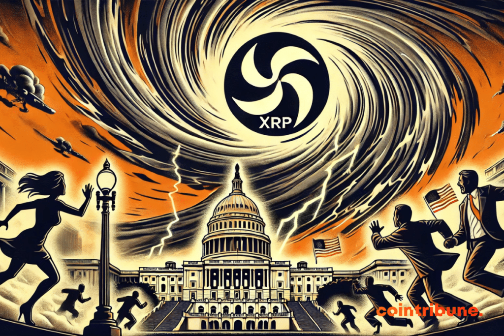 XRP whirlwind above the White House