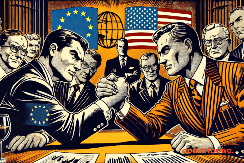 Economic war: European and American diplomats in the midst of diplomatic showdown.
