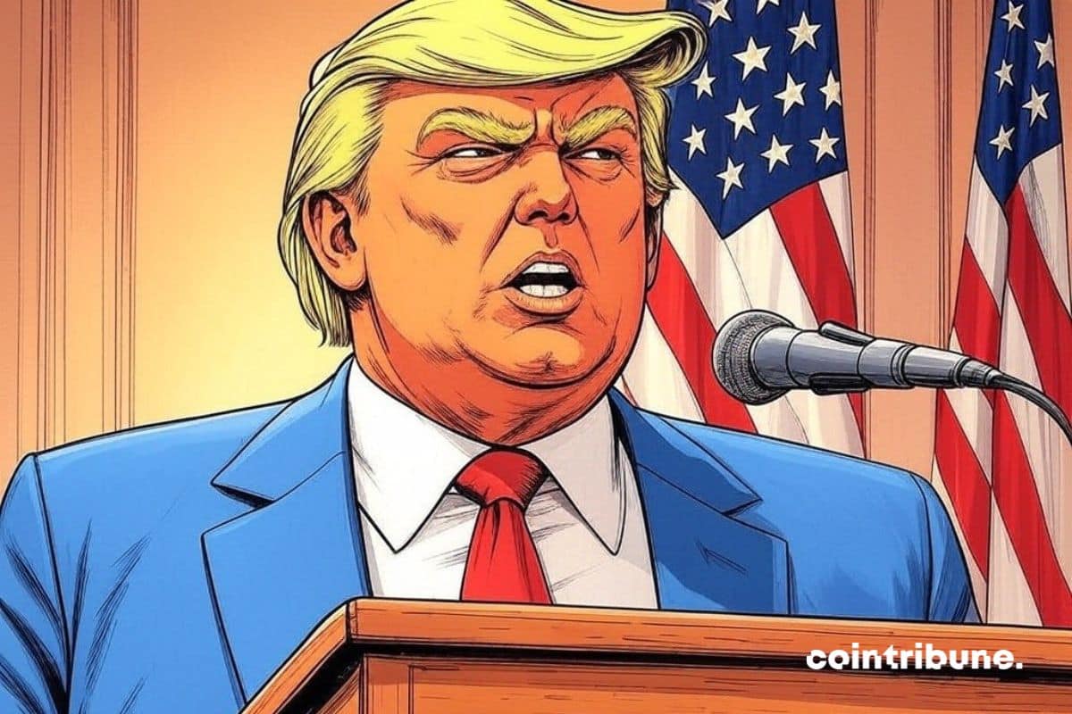 Market fall after the announcement of Trump's customs tariffs