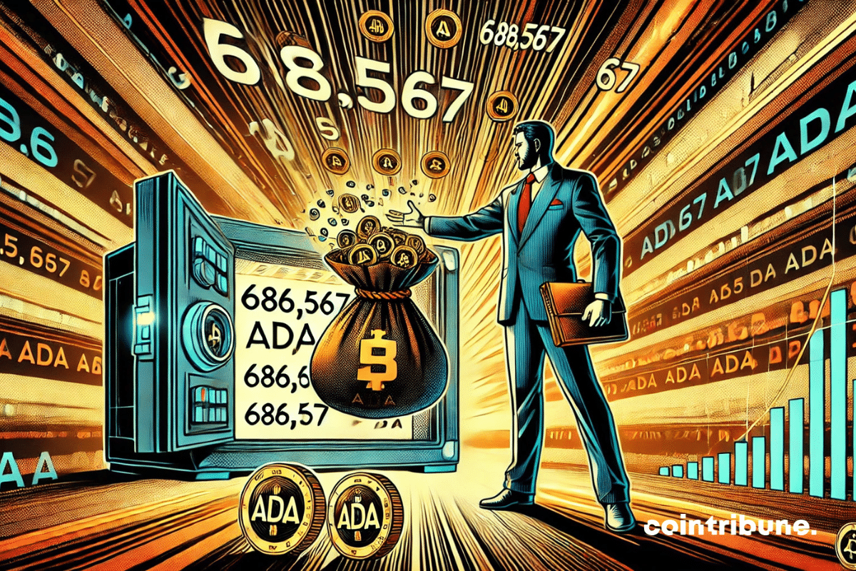 Cardano buys 686 567 ADA in a historic movement for its CRYPTO cash flow