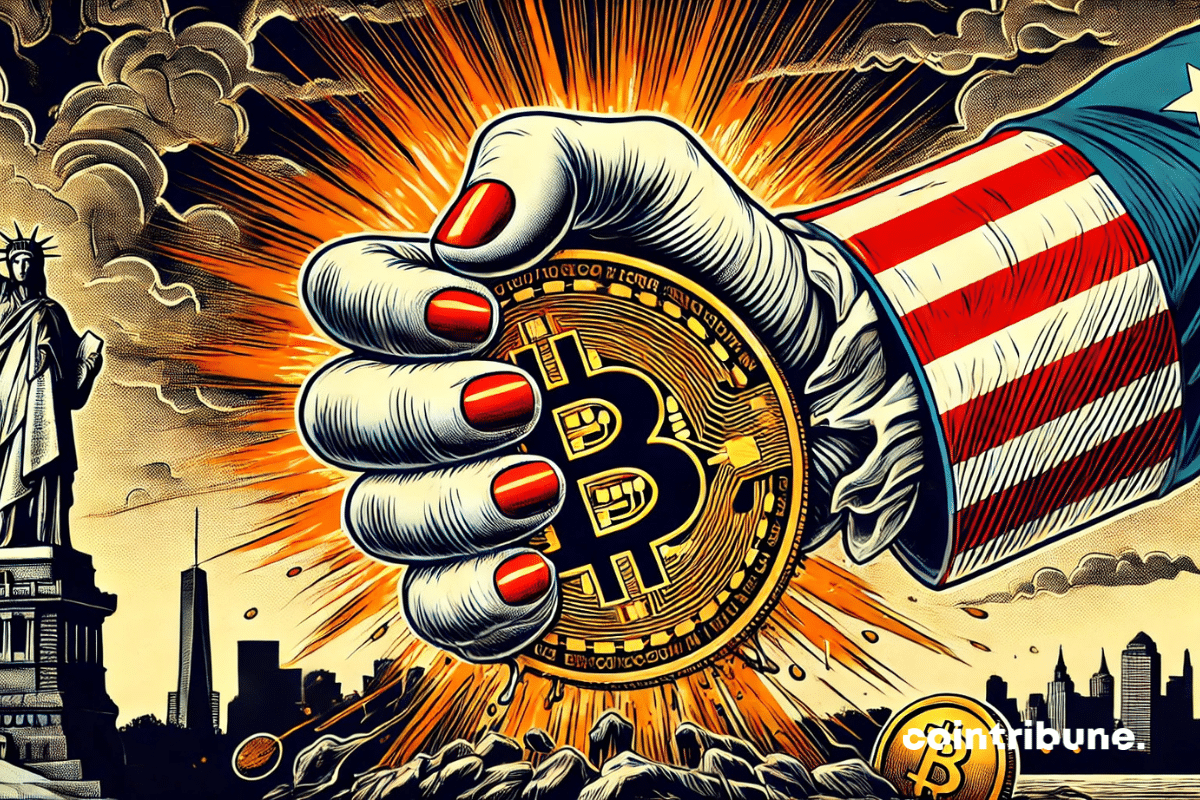 Bitcoin in free fall after the shock of the 104 % inflicted on China!