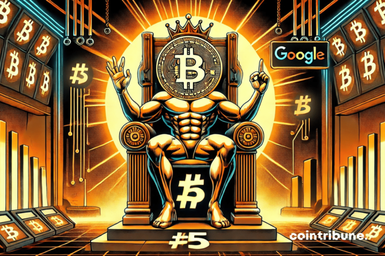 Bitcoin exceeds Google and becomes the 5th largest active world