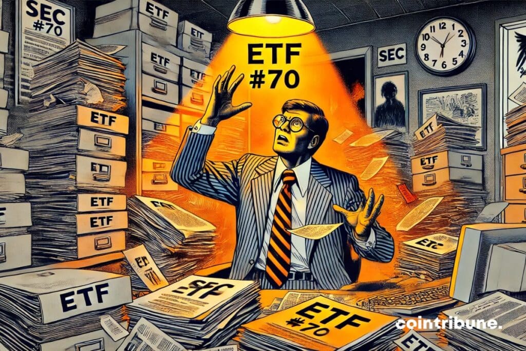 An official of the dry submerged in his office by the requests of ETF Crypto.