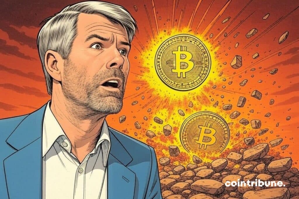 Michael Saylor in shock after the loss of almost 6 Bitcoin millards in Q1 2025