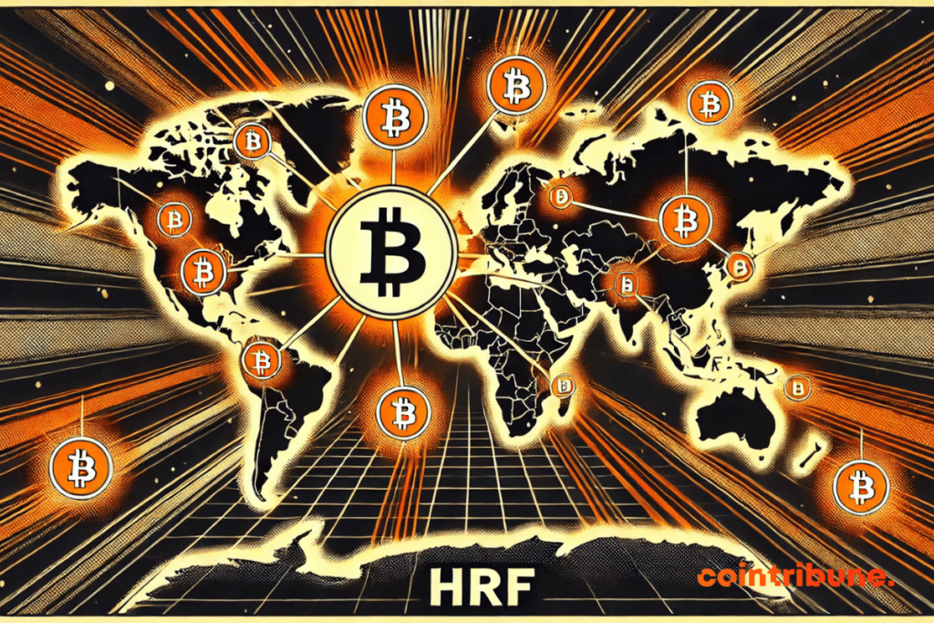 MAP Monde Put in network by Bitcoin