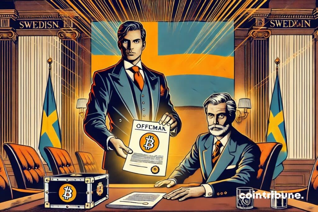 A parliamentarian in Sweden who presents a Bitcoin plan for national reserves.