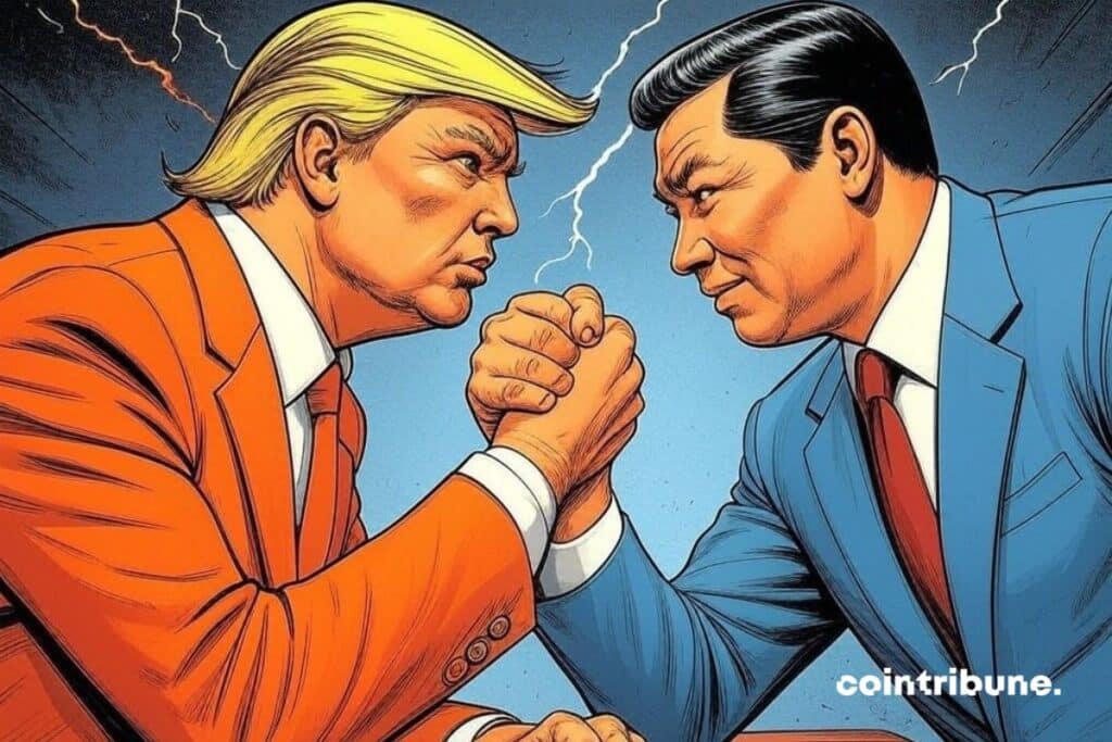 Donald Trump and the president of China who make an showdown