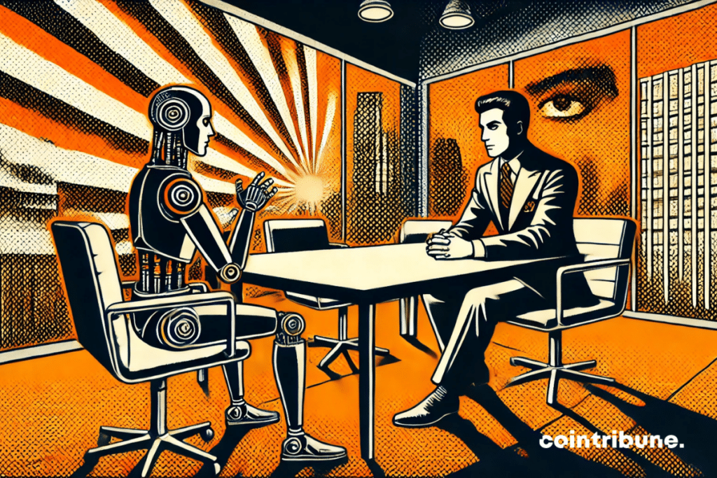 A dialogue with a humanoid animated by AI and Sam Altman.