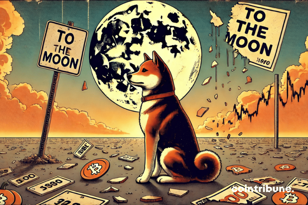 Shiba Inu looking for panels