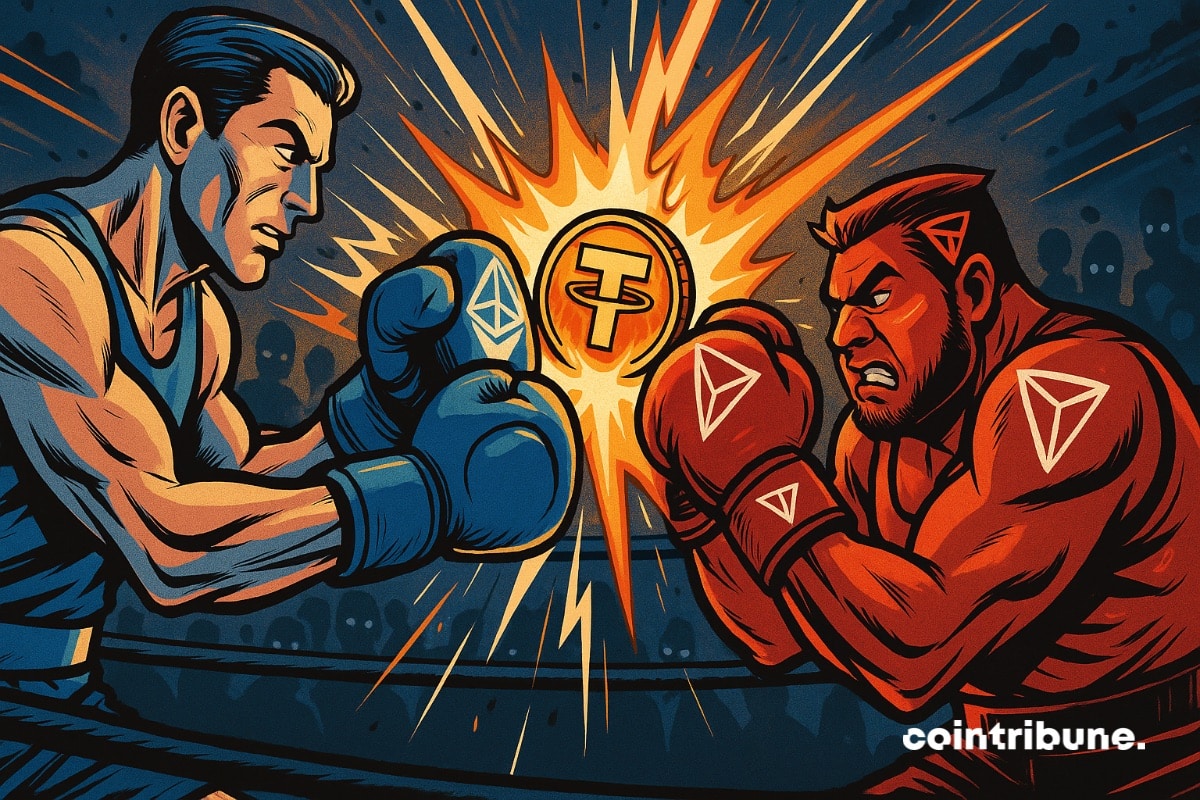 USDT: the Duel Tron vs Ethereum reaches a new summit