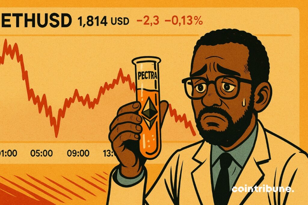 Despite the deployment of Pectra, Ethereum still flirts with the $ 1,814, without real dynamics.