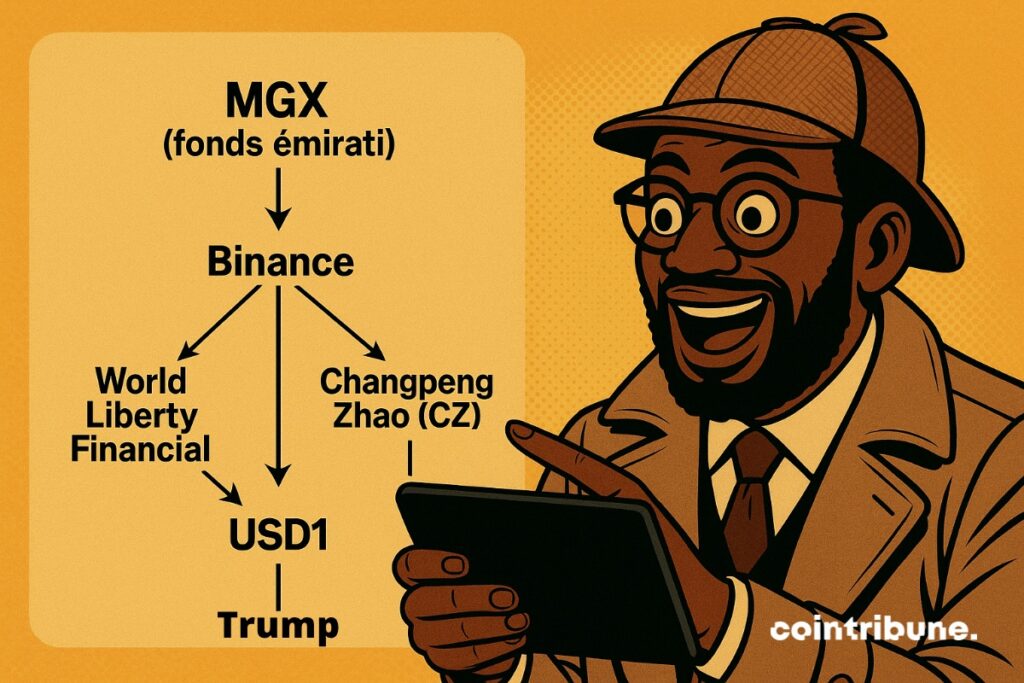 The use of the stablecoin USD1, issued by World Liberty Financial, entity supported by the Trump family. This token would have been involved in a transaction of $ 2 billion between Binance and MGX, an Emirati fund.
