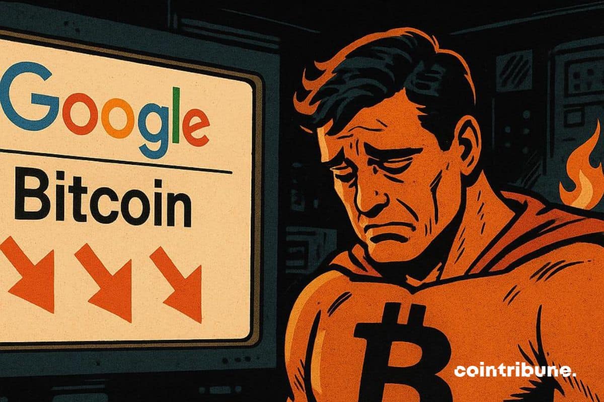 Bitcoin reaches heights, but Google searches fall to a new level