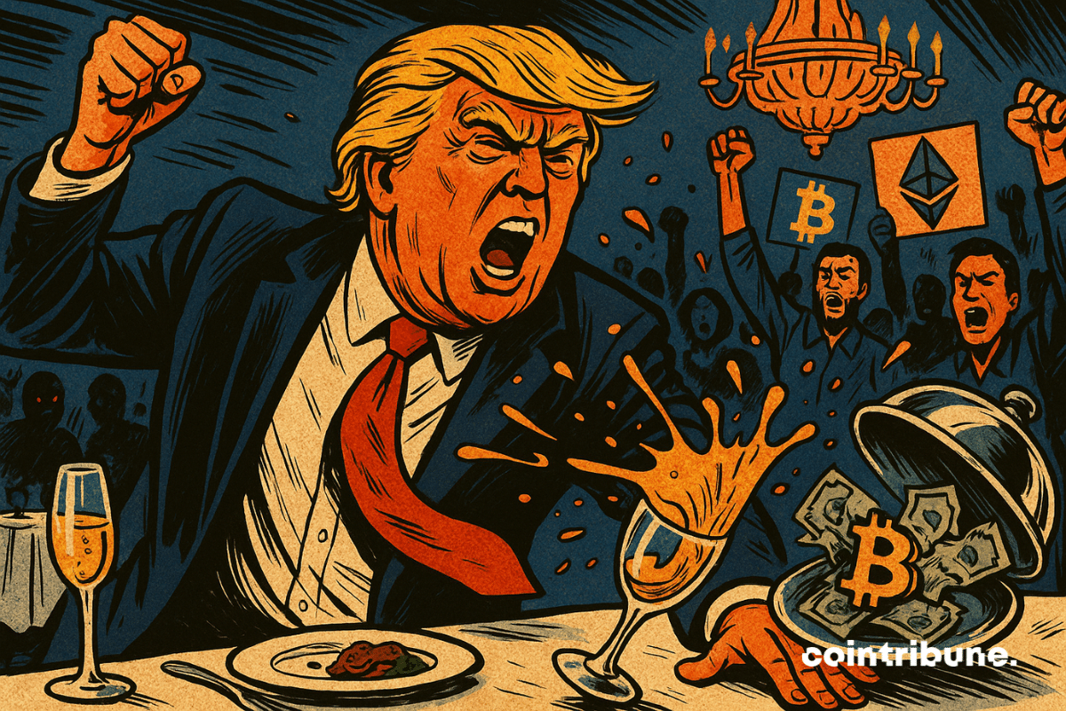 Trump's crypto dinner turns into a nightmare: anger, hoots and total fiasco
