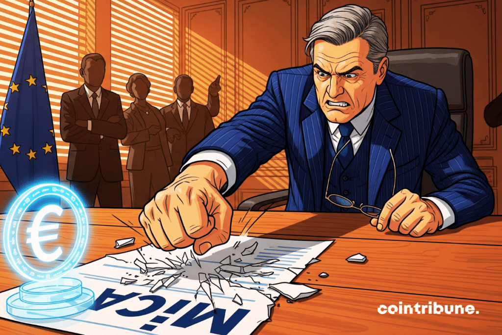 Furious governor shatters Mica, the digital euro sheds light on the scene